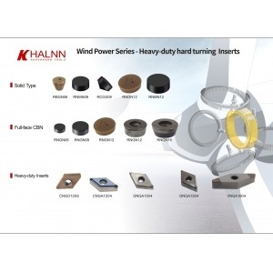 Halnn PCD CBN Tools:  Wind Turbine Gear Machining Tools